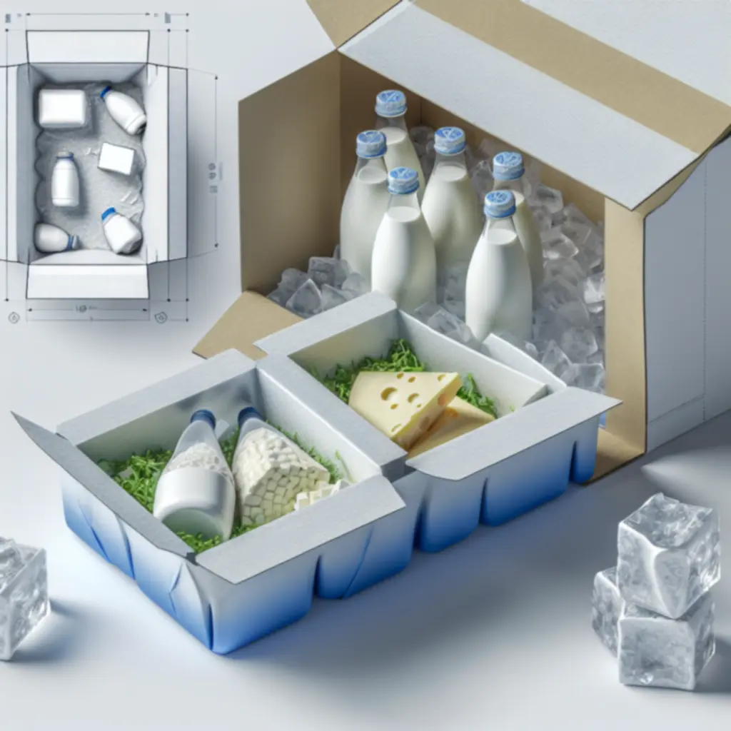 Isolerende, recyclebare verpakking voor gekoelde verzending