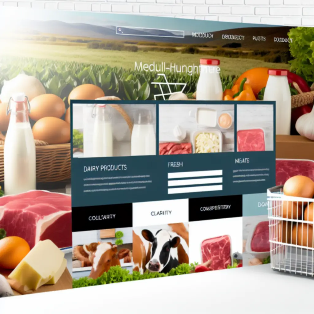 Boerderijverse producten met een moderne, schone presentatie